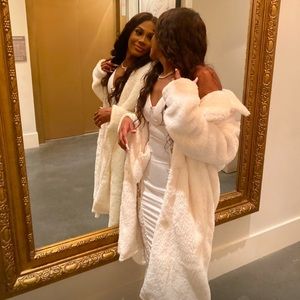 Forever 21 faux fur jacket size XS